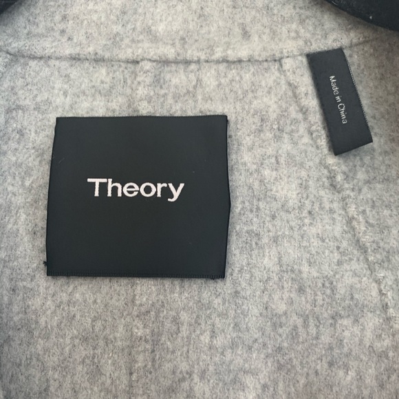 Theory Clairene Coat Grey P $695 - Picture 6 of 7